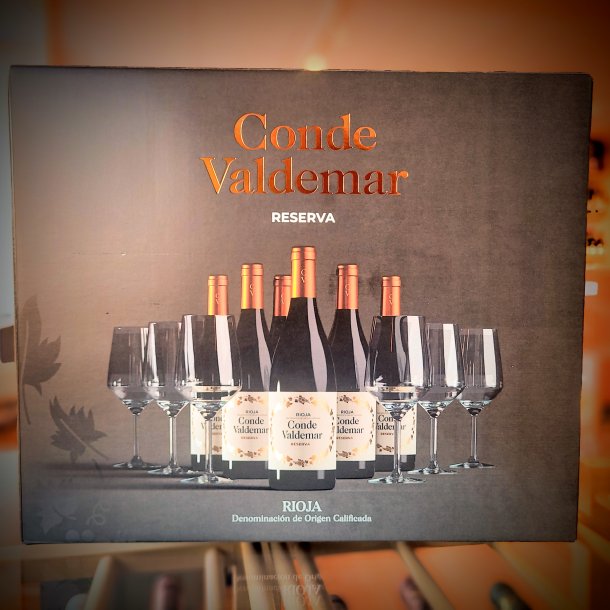 Bodegas Valdemar Rioja Conde Valdemar Reserva 2018 x 6 + glas