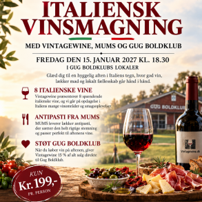 Billet Gug Boldklub vinsmagning 15/1-27